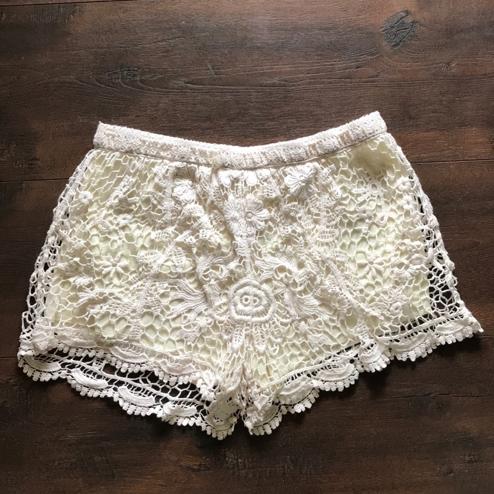 Crochet shorts